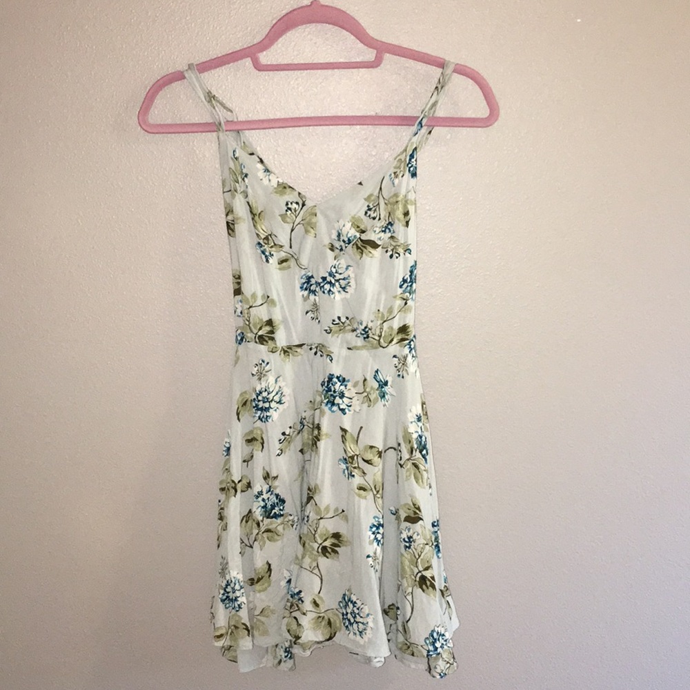 Blue floral sundress